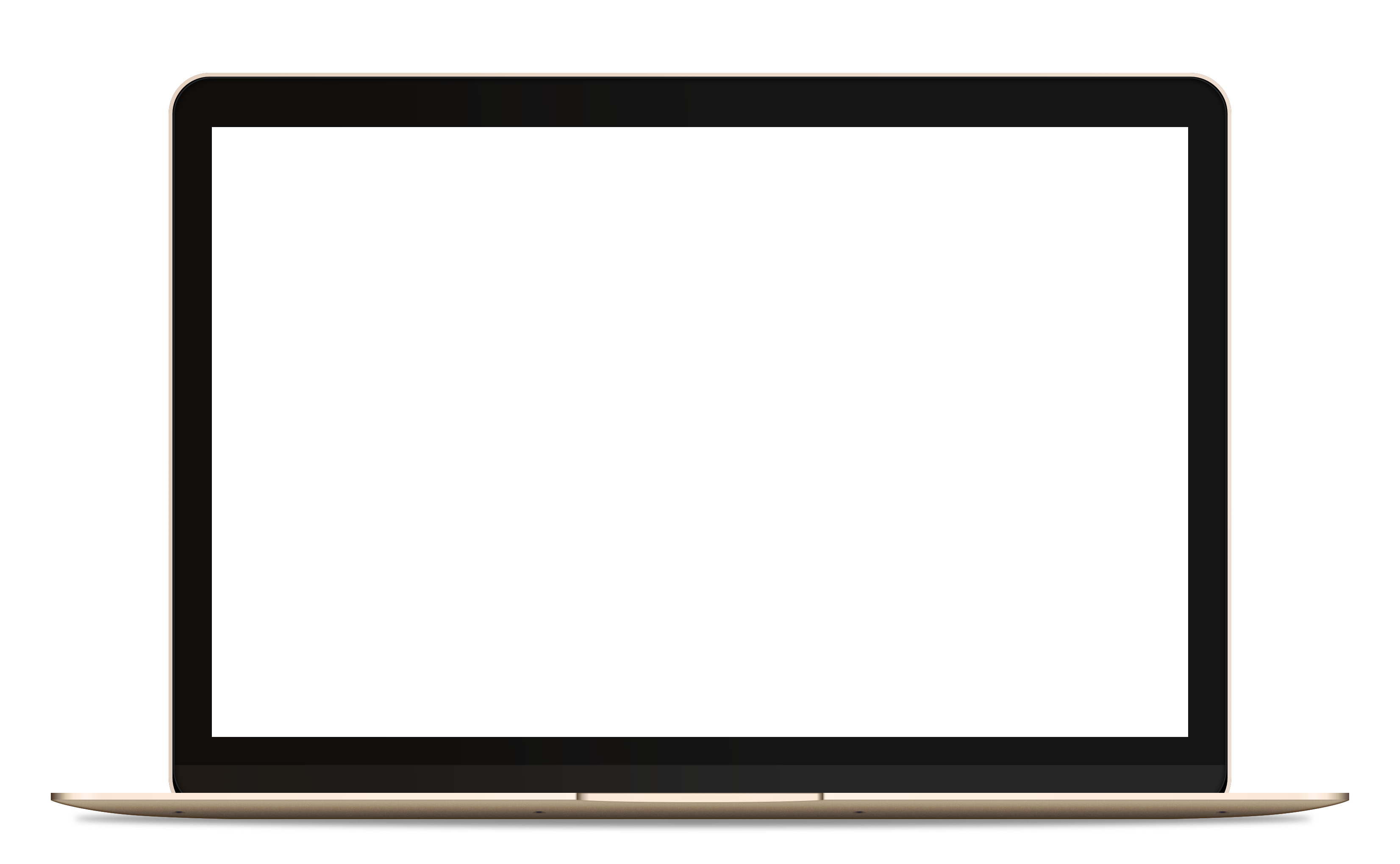 Macbook Pro Gold Mockup